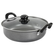 Gibson Everyday 12 Inch Highberry Nonstick All Purpose Pan with Lid in Grey - $55.51