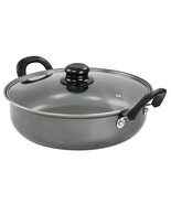 Gibson Everyday 12 Inch Highberry Nonstick All Purpose Pan with Lid in Grey - $1,020.01 MXN