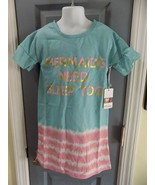 P.J. Salvage Mermaids Need Sleep Too Nightgown Seafoam Size 4 Girl&#39;s NEW - £23.27 GBP