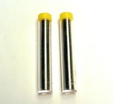 2 Pack 7&#39; 60/40 Tin Lead Resin Flux Rosin Core Solder Wire In Dispenser Tube - £7.85 GBP