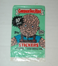 Vintage Garbage Pail Kids Stickers 10th Series Wrapper Topps 1987 Movie - $7.99
