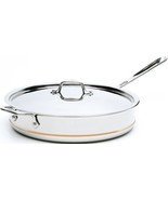 All Clad 6406 stainless steel 6 qt Copper Core 5 Ply Saute Pan with Lid - $243.09