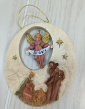 Fontanini by Roman Holy Family Nativity Oval Christmas ornament Gloria a... - $6.85