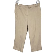 Lane Bryant Crop Pants 14 Tan Khaki Stretch New - $560.02 MXN
