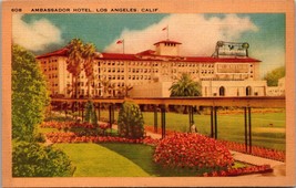 Ambassador Hotel Los Angeles CA Postcard PC131 - £3.98 GBP