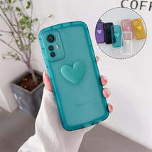 Colorful Opaque Phone Case with Love Heart Holder For Xiaomi Mi 11 12 A C S T Pr - £9.17 GBP+