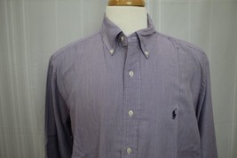 RALPH LAUREN Men&#39;s Long Sleeve Yarmouth Dress Shirt Size 16.5 - 34 - £13.28 GBP