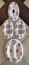 Lot (4) PFALTZGRAFF Naturewood Oval Ceramic Light Switch / Outlet Wall P... - €29,27 EUR