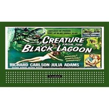 HO 1 1/2&quot; x 3&quot; BILLBOARD SIGN GLOSSY INSERT CREATURE FROM THE BLACK LAGOON - $5.99