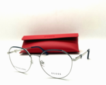 NEW Authentic GUESS GU2866 010 SILVER/BLUE 55-16-140MM  Eyeglasses FRAME - £26.68 GBP