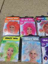 Crazy wig multi colored choose costume accessory - $5.00