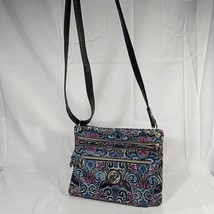 Relic Brand Handbag Purse Floral Pink Blue Big Logo Spring Bag Vegan Lea... - $14.97