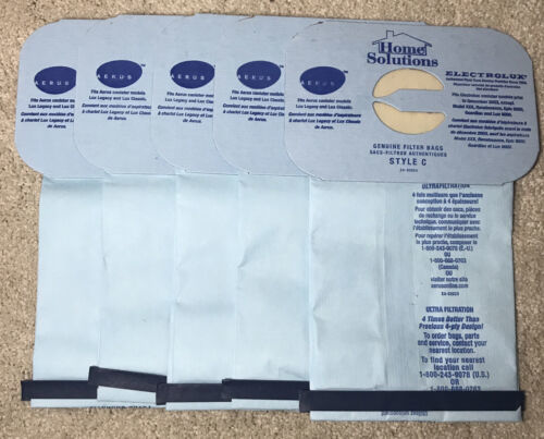 Home Solutions Electrolux Aerus Lot of 5 “Style C" Genuine Vacuum Filter Bags - $17.77
