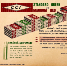 1969 CCI Bullet Primers Ammo Advertisement Hunting Firearms Ammo Supply ... - €17,52 EUR
