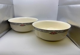 Pair of Lenox COUNTRY ROMANCE 8 1/2&quot; Round Vegetable Serving Bowls - $69.99