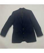 Pierre Cardin Mens Blue Solid Notch Long Sleeve Blazer Single Breasted - $297.88 MXN