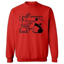 I just Want to Be Your Teddy Bear Love Stuffie - Sweatshirt Red - £37.97 GBP