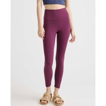 Quince Womens Ultra-Form High-Rise Legging Athletic Work Out Plum Purple S - £19.25 GBP