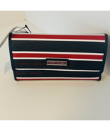 Tommy Hilfiger Women&#39;s Checkbook Trifold Wallet Red White &amp; Blue New Wit... - $715.33 MXN