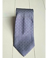 Calvin Klein Men&#39;s Square Print Tie Silk Lilac - £34.60 GBP