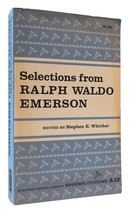 Stephen E. Whicher, Ralph Waldo Emerson Selections From Ralph Waldo Emerson Riv - £42.66 GBP