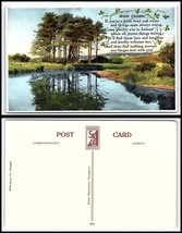 IRELAND Postcard - Lake, Landscape, Poem Irish Charm H8 - £2.36 GBP