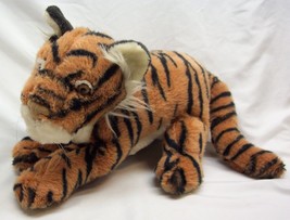 Vintage Busch Gardens Florida Nice Large Tiger 15&quot; Plush Stuffed Animal Toy - £19.77 GBP