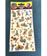 New Vintage CIRCUS-60 Purple Peach Stickers Fun PRISMATIC #60 Sealed Rar... - $9.26