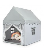 Kids Large Play Castle Fairy Tent with Mat-Gray - Color: Gray - $122.50