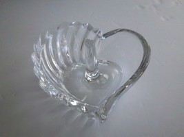 Gorham Esprit Ring Holder Heart Shaped Clear Crystal Made in Germany C342 - $24.99
