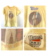1970s Elvis T Shirt size S M Hanes King of Rock and Roll Jumpsuit 1935-1... - £31.20 GBP