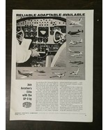 Vintage 1961 Sperry SP-3 Automatic Pilot Full Page Original Ad - £5.22 GBP