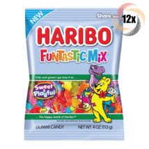 Full Box 12x Bags Haribo Dinosaurs Gummi Candy Peg Bags | Share Size | 5oz - £26.74 GBP