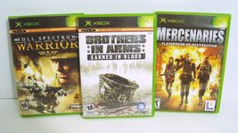 Full Spectrum Warrior BROTHERS IN ARMS Mercenaries Original Xbox 3 Game Lot - £15.69 GBP