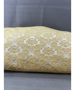 Vintage Pinch Pleated Drapes Curtains 2 Long Panels Lined Gold Yellow 23... - $1,738.48 MXN