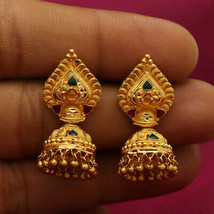 BIS 916 Stamp Real Gold 3cm Drop Earring Girls Gift Artisan Women Jewelry - £1,054.78 GBP