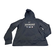 Nike Hoodie Men&#39;s Medium Black Polyester New York Yankees Fleece Lined P... - £22.60 GBP