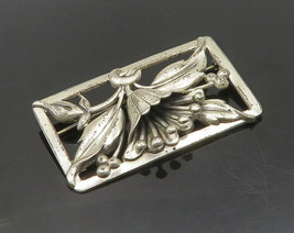 CORO 925 Sterling Silver - Vintage Rare Blooming Flower Brooch Pin - BP7696 - £81.26 GBP