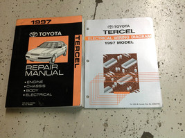 1997 Toyota Tercel Service Shop Repair Workshop Manual Set W Ewd Oem - £126.61 GBP