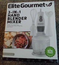 Elite Gourmet 3-IN-1 Hand Blender Mixer Model EHB308 - £12.01 GBP