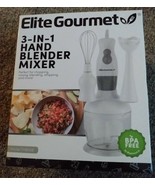 Elite Gourmet 3-IN-1 Hand Blender Mixer Model EHB308 - £11.80 GBP