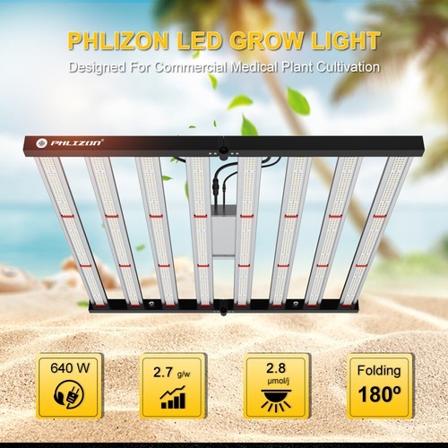 Foldable Samsung LED Grow Light Bar Dimmable 640W Full Spectrum Waterpro... - $50.64+