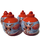 4 Rudolph the Red Nosed Reindeer Ornaments Capsule Collectible Mini Figu... - £26.01 GBP