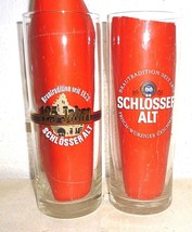 2 Brewery Schlosser Alt Dusseldorf Altbier German Beer Glasses - £7.90 GBP