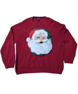 VTG Ugly Christmas Sweater Santa Toilet Seat Cover MEN&#39;S Sweater w/ Stoc... - €30,68 EUR