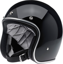 BILTWELL Bonanza Motorcycle Helmet - Gloss Black - Large 1001-101-204 - £98.66 GBP