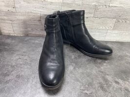 Baretraps Boots Women 8 M Andra Shoes Black Leather  Zipper Casual Ankle... - €16,96 EUR