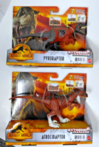 (2) Dominion Extreme Damage Atrociraptor &amp; Pyroraptor -  Dinosaur Action Figures - £30.31 GBP