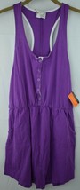 ORageous Womens Henley Racer Tank Coverup Size M Purple New W/ Tags - £7.52 GBP