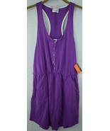 ORageous Womens Henley Racer Tank Coverup Size M Purple New W/ Tags - £7.36 GBP